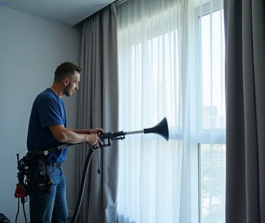 Professional commercial curtain cleaning process equipment Matty Curtain Cleaning cheltenham-vic